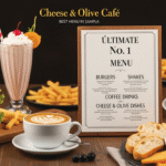 From Burgers to Shakes: The Ultimate no 1. Menu at Cheese & Olive Cafe, the best cafe menu in sampla